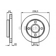 BOSCH Δισκόπλακα 0 986 478 502