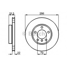 BOSCH Δισκόπλακα 0 986 478 513