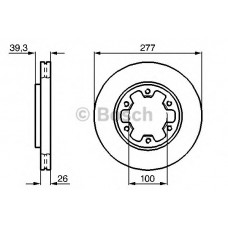BOSCH Δισκόπλακα 0 986 478 532