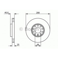 BOSCH Δισκόπλακα 0 986 478 546