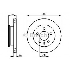 BOSCH Δισκόπλακα 0 986 478 548