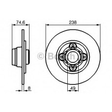 BOSCH Δισκόπλακα 0 986 478 557