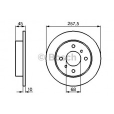 BOSCH Δισκόπλακα 0 986 478 564
