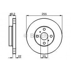 BOSCH Δισκόπλακα 0 986 478 578