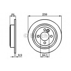BOSCH Δισκόπλακα 0 986 478 601
