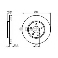 BOSCH Δισκόπλακα 0 986 478 624