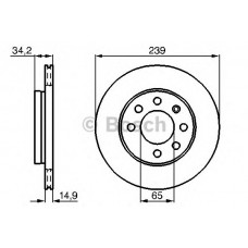 BOSCH Δισκόπλακα 0 986 478 627