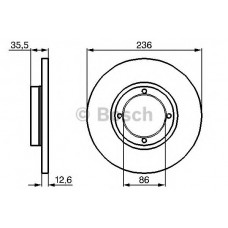 BOSCH Δισκόπλακα 0 986 478 712
