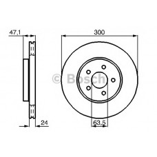 BOSCH Δισκόπλακα 0 986 478 718