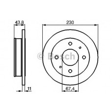 BOSCH Δισκόπλακα 0 986 478 727