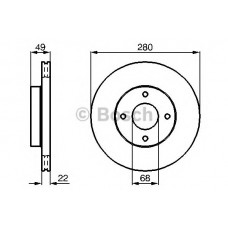 BOSCH Δισκόπλακα 0 986 478 728