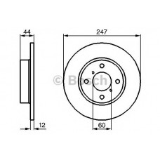 BOSCH Δισκόπλακα 0 986 478 729