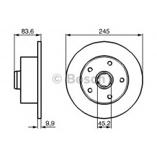 BOSCH Δισκόπλακα 0 986 478 759