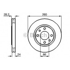 BOSCH Δισκόπλακα 0 986 478 830