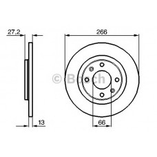 BOSCH Δισκόπλακα 0 986 478 847