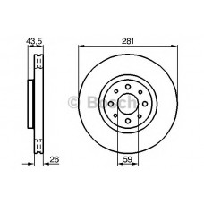 BOSCH Δισκόπλακα 0 986 478 855