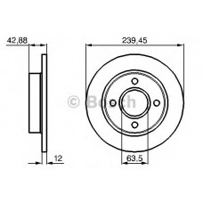 BOSCH Δισκόπλακα 0 986 478 856
