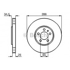 BOSCH Δισκόπλακα 0 986 478 867