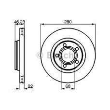 BOSCH Δισκόπλακα 0 986 478 869