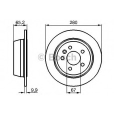 BOSCH Δισκόπλακα 0 986 478 873