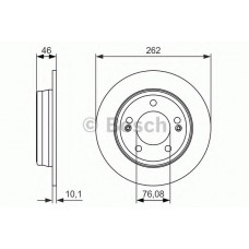 BOSCH Δισκόπλακα 0 986 479 052