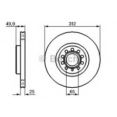 BOSCH Δισκόπλακα 0 986 479 058