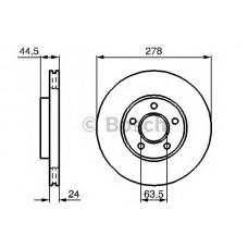 BOSCH Δισκόπλακα 0 986 479 069