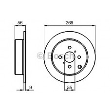 BOSCH Δισκόπλακα 0 986 479 087