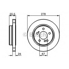 BOSCH Δισκόπλακα 0 986 479 133