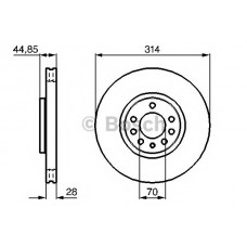 BOSCH Δισκόπλακα 0 986 479 143