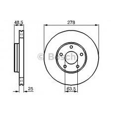 BOSCH Δισκόπλακα 0 986 479 173
