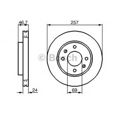 BOSCH Δισκόπλακα 0 986 479 207