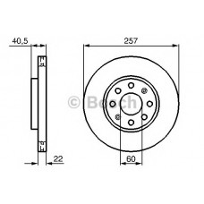 BOSCH Δισκόπλακα 0 986 479 223