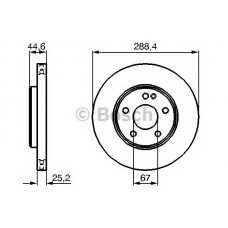 BOSCH Δισκόπλακα 0 986 479 234