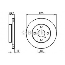 BOSCH Δισκόπλακα 0 986 479 244