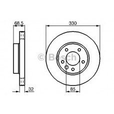 BOSCH Δισκόπλακα 0 986 479 248