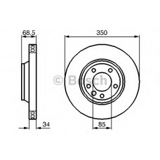 BOSCH Δισκόπλακα 0 986 479 249