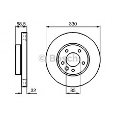 BOSCH Δισκόπλακα 0 986 479 250