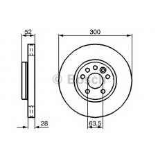 BOSCH Δισκόπλακα 0 986 479 261