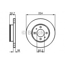 BOSCH Δισκόπλακα 0 986 479 264