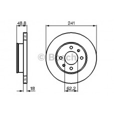 BOSCH Δισκόπλακα 0 986 479 286