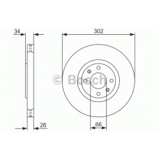 BOSCH Δισκόπλακα 0 986 479 288