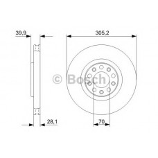 BOSCH Δισκόπλακα 0 986 479 291