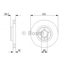 BOSCH Δισκόπλακα 0 986 479 300
