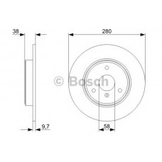 BOSCH Δισκόπλακα 0 986 479 305