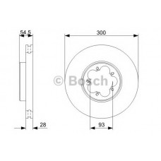 BOSCH Δισκόπλακα 0 986 479 307
