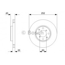BOSCH Δισκόπλακα 0 986 479 308