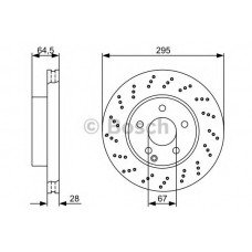BOSCH Δισκόπλακα 0 986 479 331