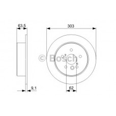 BOSCH Δισκόπλακα 0 986 479 338