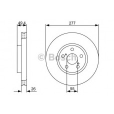BOSCH Δισκόπλακα 0 986 479 340